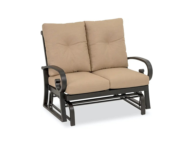 Almofada de pátio de alumínio Solstice Loveseat planador