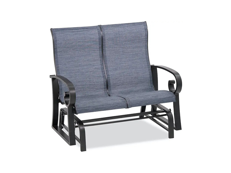 Planador Loveseat com estilingue de alumínio Solstice para pátio
