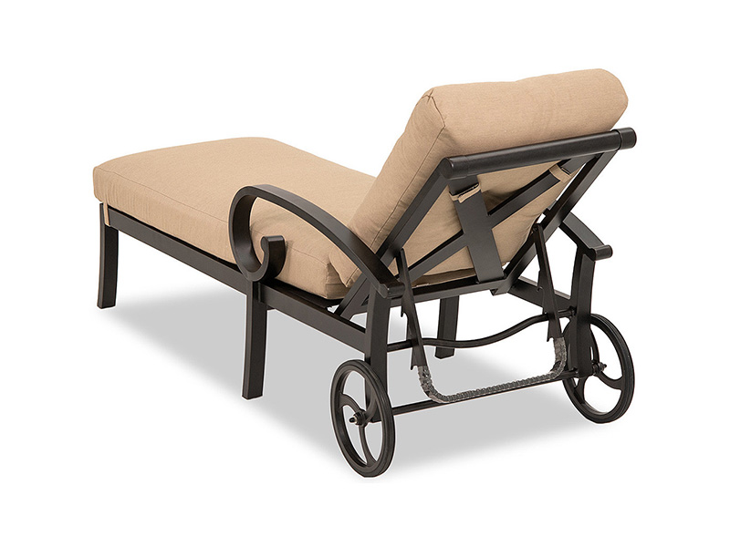 Solstice Alumínio com Almofadas Chaise Lounge