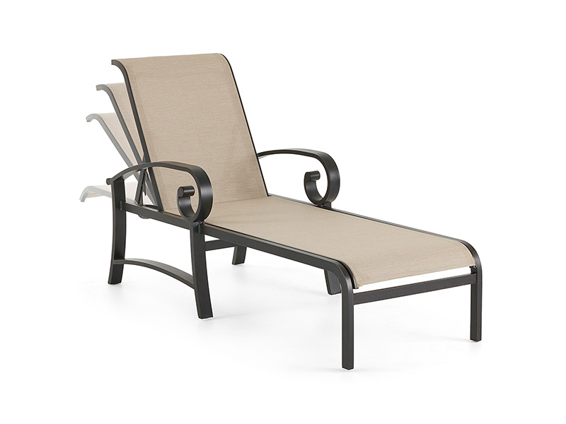 Solstice Alumínio com pátio Sling Chaise Lounge