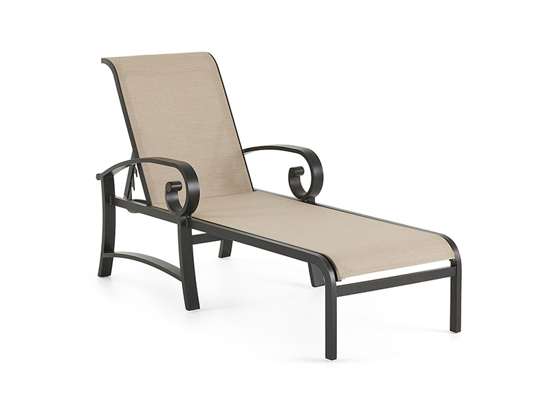 Solstice Alumínio com pátio Sling Chaise Lounge